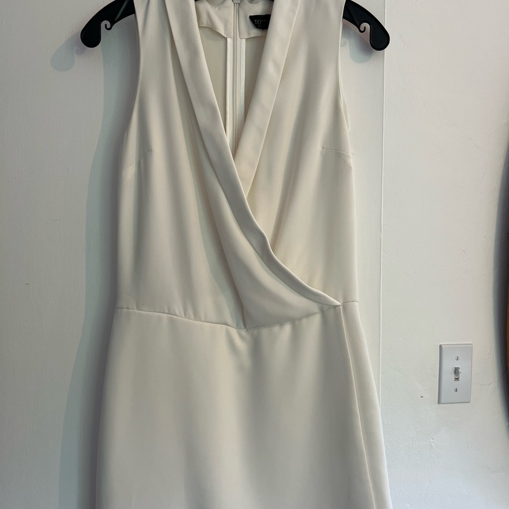 Topshop cream tux short romper